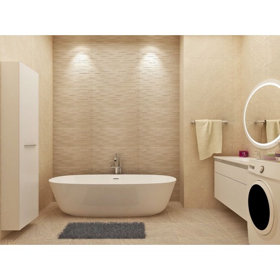 Πλακάκι 8201 Beige Relieve Decor 33.3x80 cm Μπεζ Ματ Porcelanite Dos Πλακάκι 8201 Beige Relieve Decor 33.3x80 cm Μπεζ Ματ Porcelanite Dos